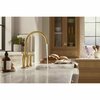 Kohler Two-Hole Bridge Kitchen Faucet With Side Sprayer in Vibrant Polished Nickel 28356-SN